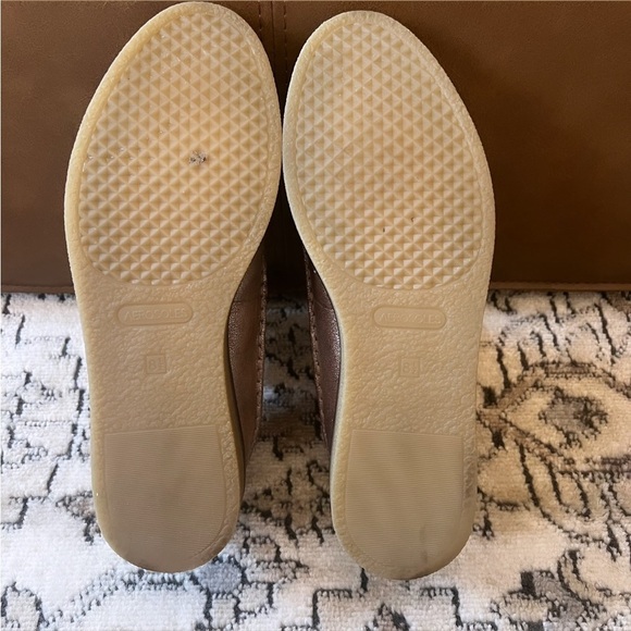 MARTHA STEWART X AEROSOLES Shirley Bronze Metallic Leather Tassle Moccasins 8.5 - Picture 12 of 14